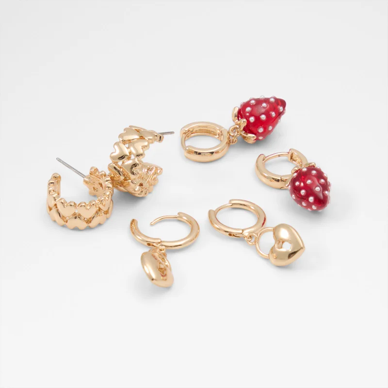 الدو VERYSWEET 3-Pack Gold-Tone Earrings Set