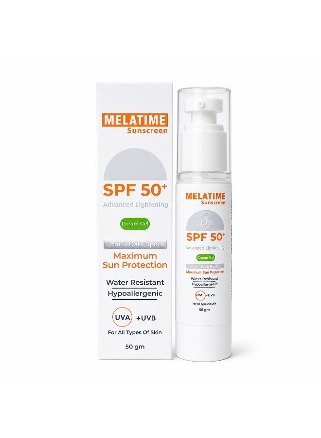 ميلاتايم واقي شمس +SPF 50 مع تفتيح متقدّم - 50 جم - Image 1