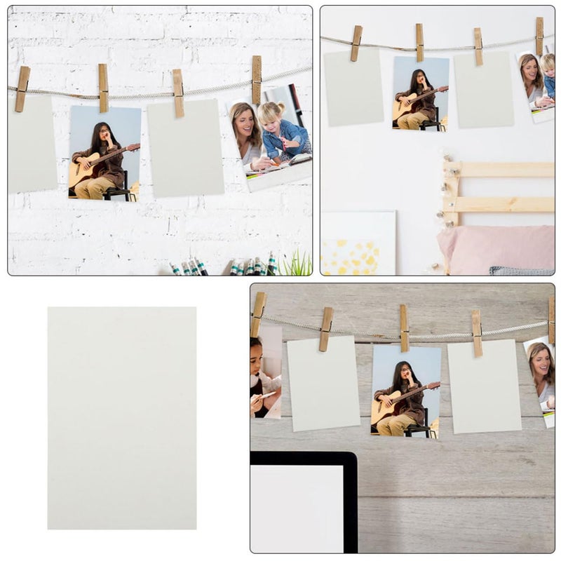 4 قطع لوحات إعلانية معدنية فوتوغرافية فارغة من الألومنيوم المؤكسد للتصعيد DIY للطباعة - Image 3