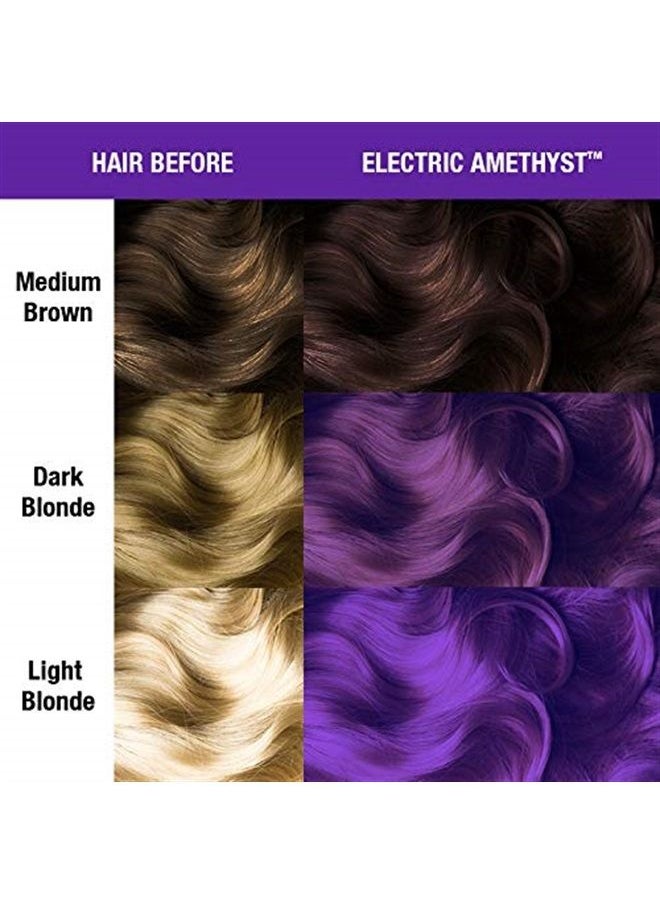 Manic Panic - Electric Amethyst Hair Dye – Classic High Voltage - Semi-Permanent Hair Color - Medium Violet Purple With Blue Undertones - Vegan, PPD & Ammonia-Free - For Coloring Hair on Women & Men - Image 1