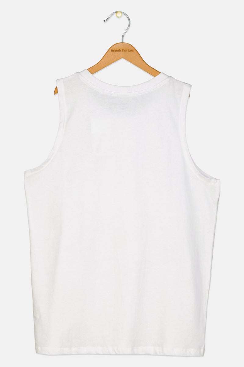Cool Club Kids Boy Crew Neck Sleeveless Graphic Vest, White Combo - Image 2