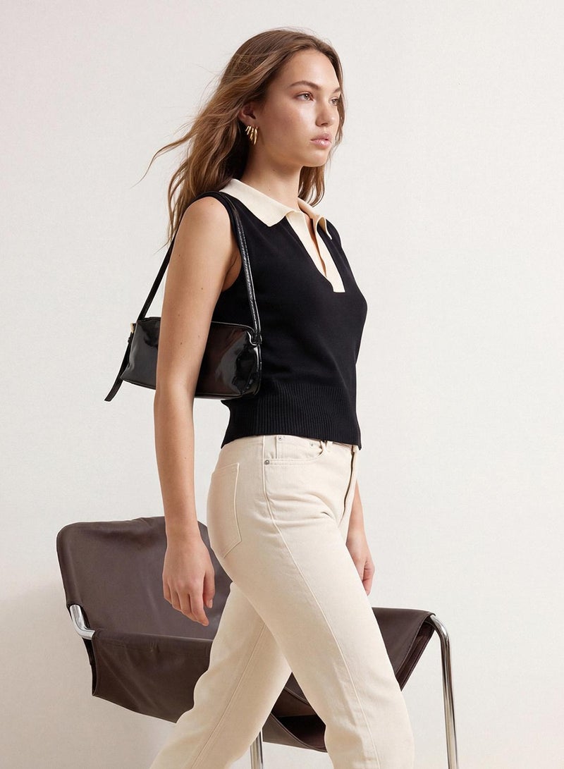 trendyol Polo Neck T-Shirt Look Knitwear Blouse - Image 2
