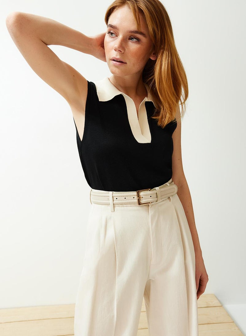trendyol Polo Neck T-Shirt Look Knitwear Blouse - Image 3