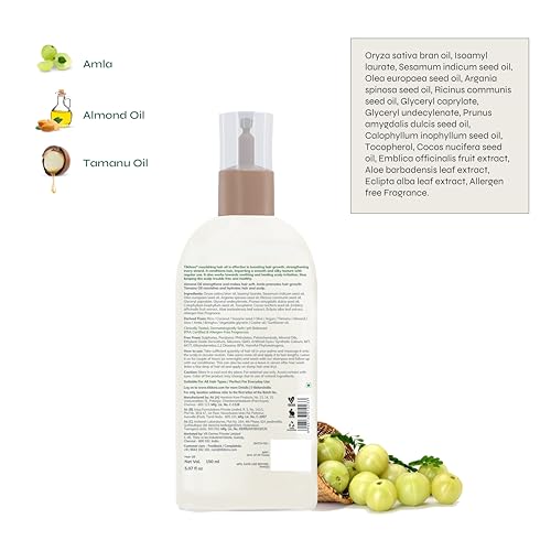 Tikitoro Kids Nourishing Hair Oil, 100% Vegan with Bringha, Amla, Olive, & Argan, Promotes & Conditions Hair Growth & Scalp, Non-sticky, Non-smelly & Non-greasy, No Paraben & Sulphate (150 ml) - Image 2