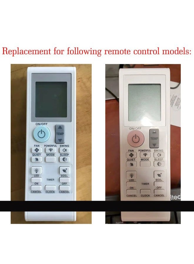 YAOHUIMI Replacement for DAIKIN Air Conditioner Remote Control FTKB09AXVJU FTKB12AXVJU FTKB18AXVJU FTKB24AXVJU FTKN09AXVJU FTKN12AXVJU FTKN18AXVJU FTKN24AXVJU FTXB09AXVJU FTXB12AXVJU FTXB18AXVJU FTXB24AXVJU - Image 2