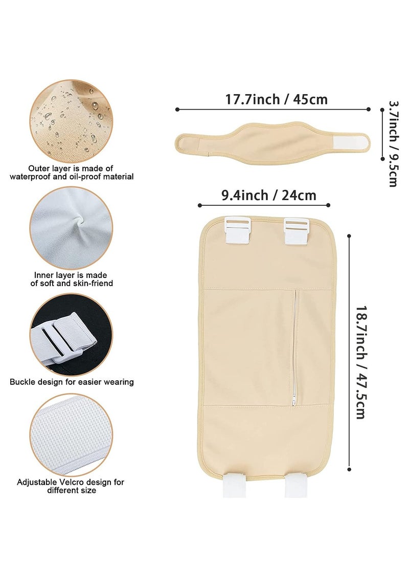 Gerenic Castor Oil Belt Wrap Waist and Neck for Liver Detox Reusable Castor Oil Pack Kit with Adjustable Strap (Oil Not Included)  - Image 4