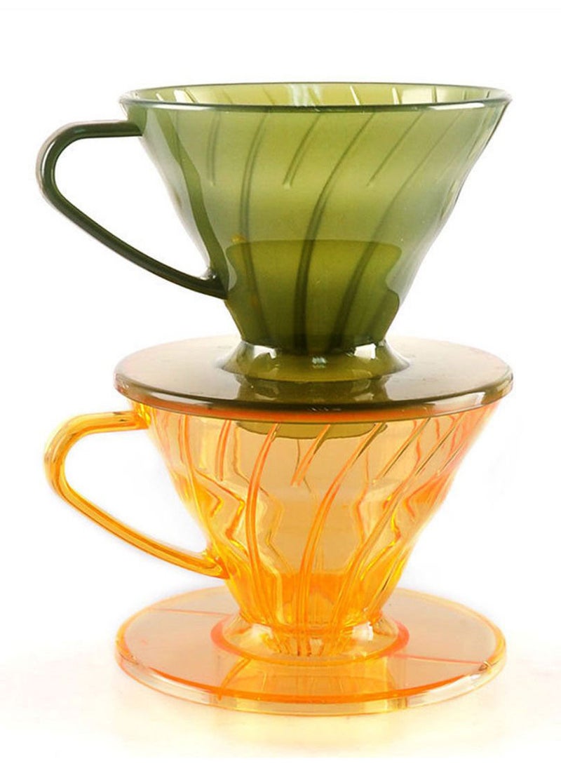 MIBRU V60 Acrylic Dripper Size V01 Made of High Fired Material Pour Over Coffee Maker Slow Brewing Home Office Cafe Strong Flavour Brewer 1-2 cup - Image 3
