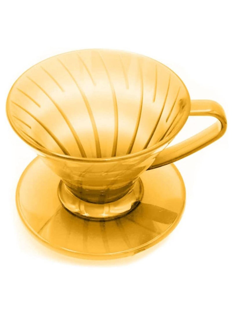 MIBRU V60 Acrylic Dripper Size V01 Made of High Fired Material Pour Over Coffee Maker Slow Brewing Home Office Cafe Strong Flavour Brewer 1-2 cup - Image 2