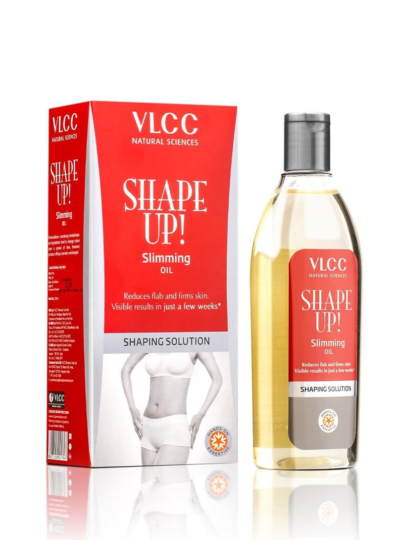 VLCC Shape Up Slimming Oil - 200ml | Fights Cellulite, and Reduces Flab | Firms Skin and Increases Skin Elasticity | With Cypress Oil, Juniper Berry Fruit Oil, and Sweet Fennel Oil. - Image 2