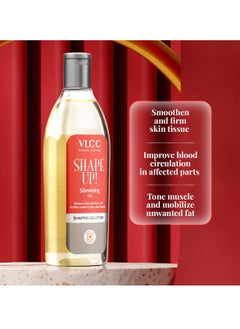 VLCC VLCC Shape Up Slimming Oil - 200ml | Fights Cellulite, and Reduces Flab | Firms Skin and Increases Skin Elasticity | With Cypress Oil, Juniper Berry Fruit Oil, and Sweet Fennel Oil.  - Image 4