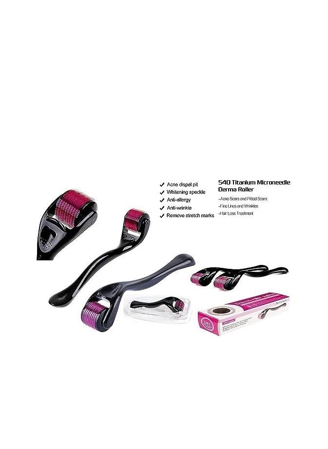 Derma Roller - 540 Microneedle Roller Skin Care System Hair Growth for Women and Men (0.5mm) - Image 1