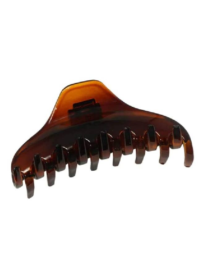 Parcelona French Boss Thin And Narrow Medium Tortoise Shell Covered Spring Jaw Hair Claw Clip Clutcher Clamp - Image 1