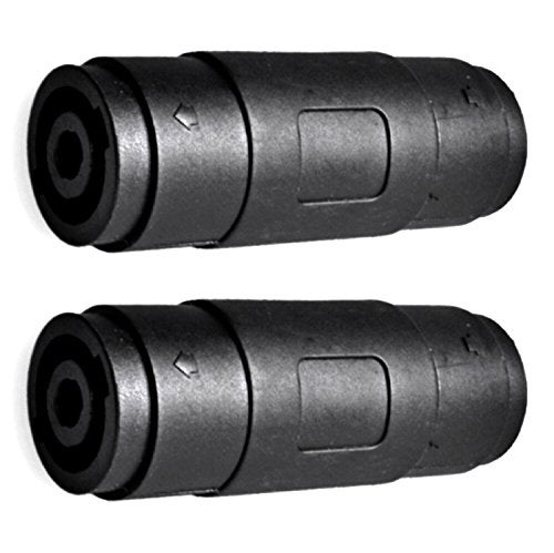 CESS Speaker/Amp Speakon Compatible Female to Female Connector - Audio Speaker Jack Twist Lock 4 Pole - for NL4MP, NL4MPR, NL4FC, NL4FX, NLT4X, NL2FC, NL4 Series - (jcx) (2 Pack) - Image 1
