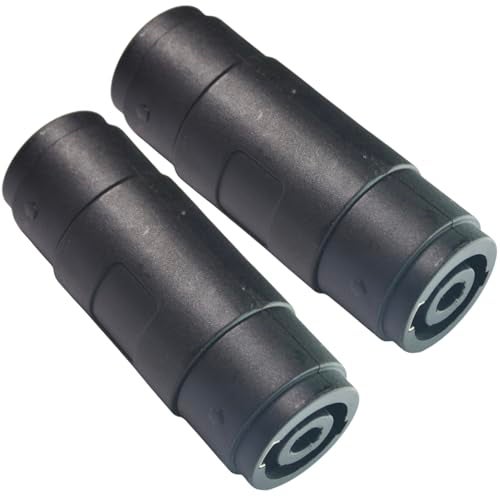 CESS Speaker/Amp Speakon Compatible Female to Female Connector - Audio Speaker Jack Twist Lock 4 Pole - for NL4MP, NL4MPR, NL4FC, NL4FX, NLT4X, NL2FC, NL4 Series - (jcx) (2 Pack) - Image 4