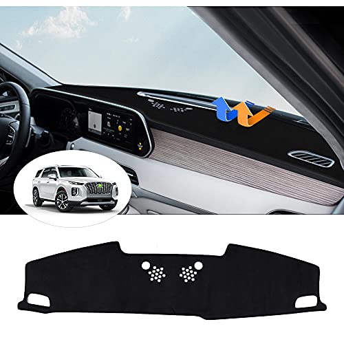 Autorder Dashboard Cover Mat for 2020-2023 2024 2025 Hyundai Palisade Accessories Dash Cover Flannel Dash Mat Sunshade Glare UV Rays Protector(Without HUD) - Image 1