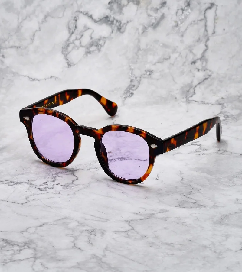 Explicit Poets Explicit Poets Unisex JOHNNY TORTOISE Tortoise - Purple Stylish Sunglasses, 2EP54