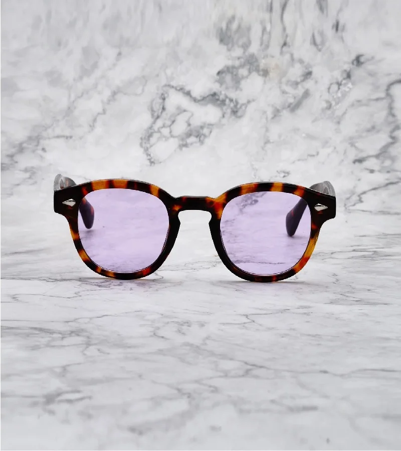 Explicit Poets Explicit Poets Unisex JOHNNY TORTOISE Tortoise - Purple Stylish Sunglasses, 2EP54