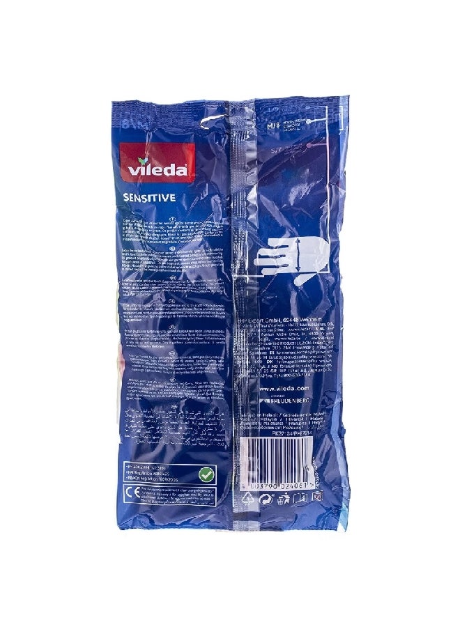 Vileda Waterproof and Disposable Extra-Fine Sensitive Latex Gloves Pink 3.6 x 19.6 x 14.1 cm VG02 - Image 3
