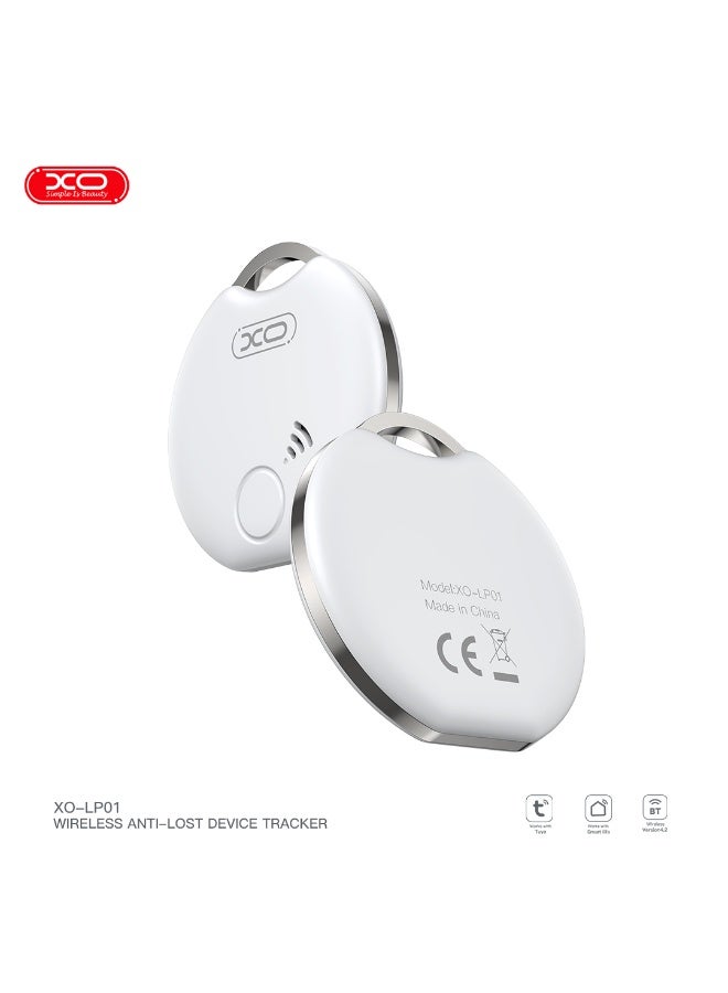 إكس أو جهاز تتبع ذكي XO LP01 مضاد للفقدان - ميدالية بلوتوث للبحث عن المفاتيح والمحفظة والشنط - متوافق مع تطبيق Smart Life و Tuya - Image 2