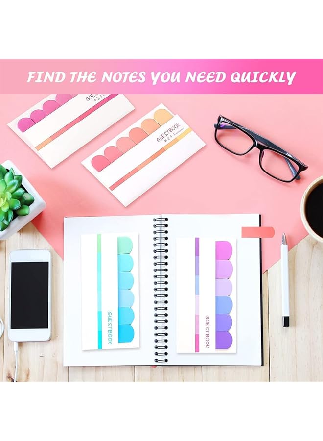 erorex Sticky Index Tabs 1440 Pieces Colored Sticky Notes Document Page Marker Writable Adhesive Page Tabs For Annotating Books Notebooks Documents Classify Files 12 Sets  - Image 5