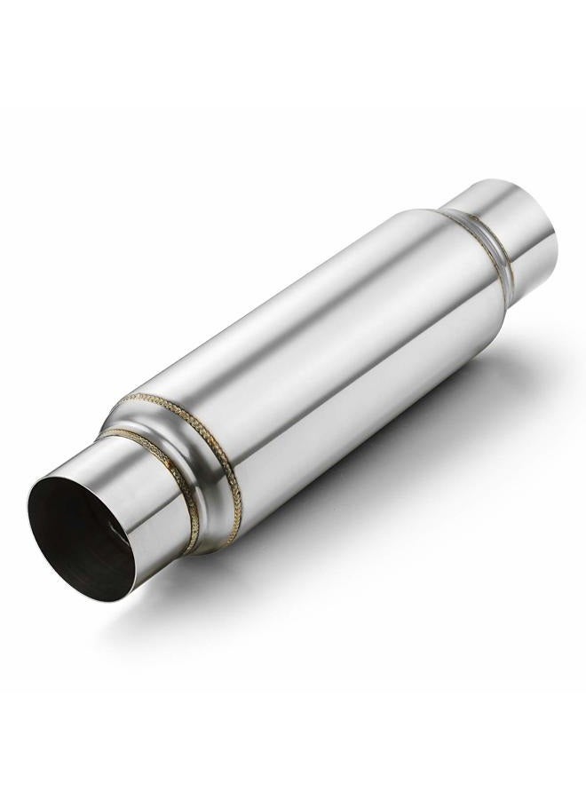 A-KARCK Exhaust Resonator 3 Inch Inlet, 3" Inlet 3" Outlet 16" Overall Length Performance Muffler Resonator, Deep Tone Clear Up Rasp - Image 1