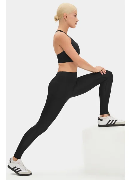 جويستار Women's High Waist Double Pocket Compression Sports Leggings