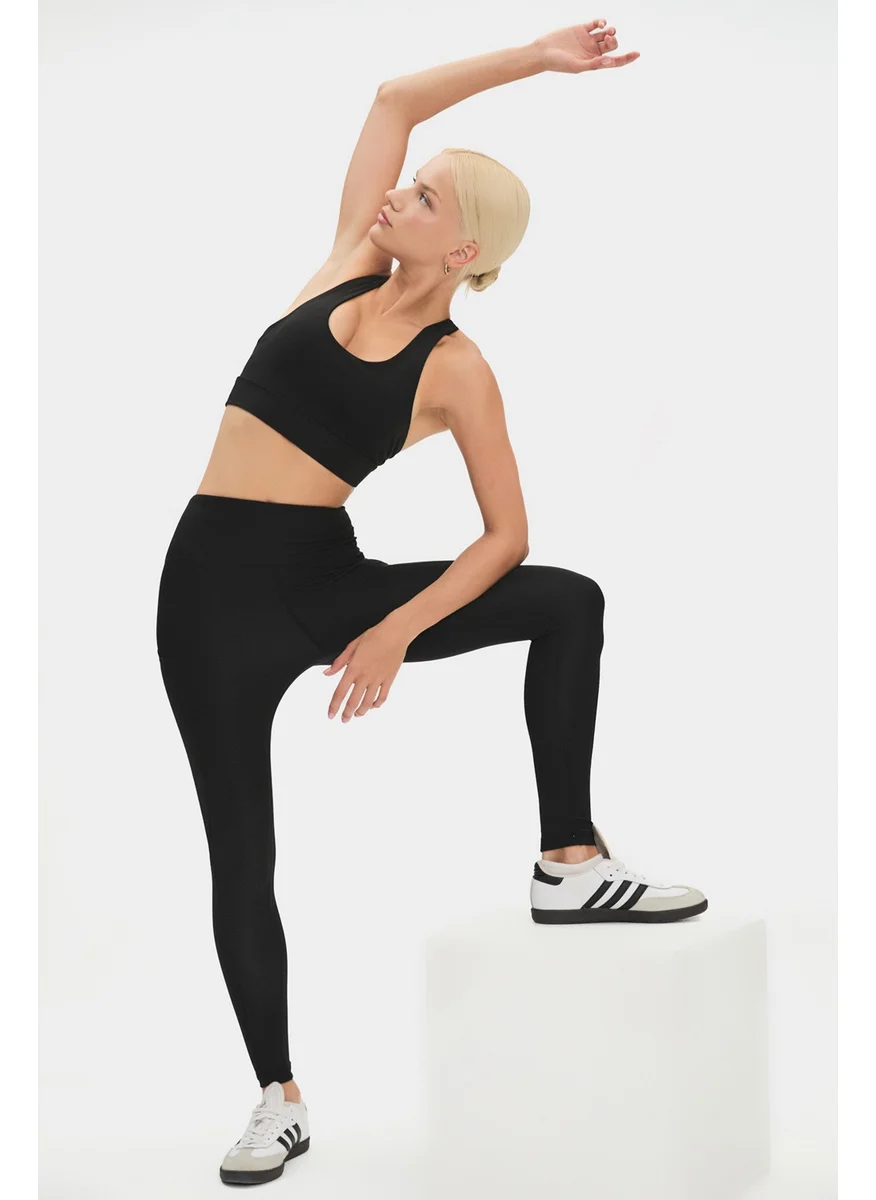 جويستار Women's High Waist Double Pocket Compression Sports Leggings