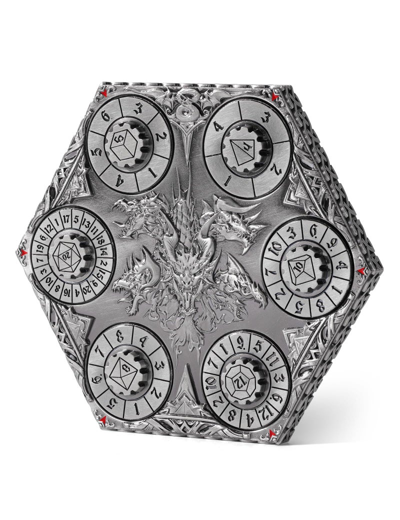 Banloga DD Dice Set7PCS Metal Dice for Dungeons and DragonsMini Dice Set with Pocket Watch CaseRole Playing Board Games Accessories Dragon Ancient SilverS - Image 3