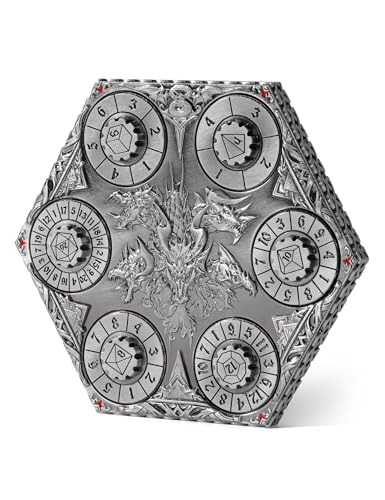 Banloga DD Dice Set7PCS Metal Dice for Dungeons and DragonsMini Dice Set with Pocket Watch CaseRole Playing Board Games Accessories Dragon Ancient SilverS - Image 1