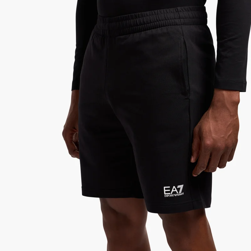 EA7 Emporio Armani Black Men's Core Shorts for Men | Best Price UAE
