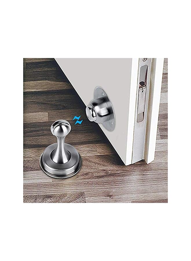 erorex Stopper Bumper Magnetic Stainless Steel Door Holder Doorstop for PVC Metal Wood Board Tile Platic Aluminum Sash Silver, WSTT69 - Image 5