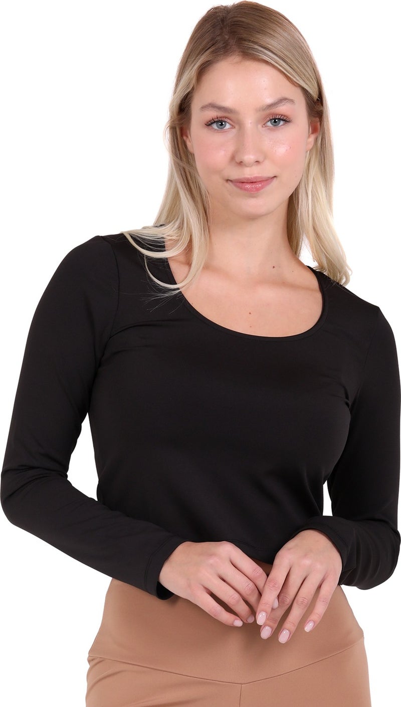 U&Me Long Sleeve Top Black - Image 1