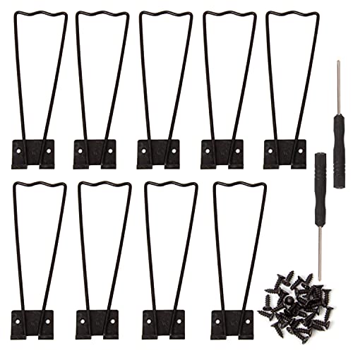 HAPY SHOP 10 Pieces Iron Easel Back Frame Back Stand Picture Frame Easel Back with 30 Pieces Screws and 2 Pieces Screwdriver for Pictures Photos Frames - Image 1