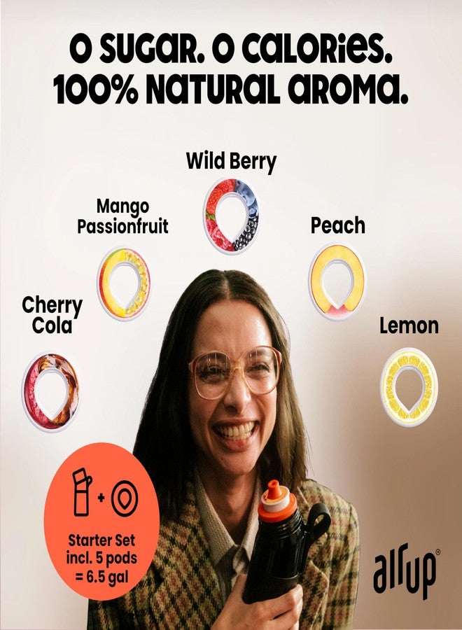 اير اب زجاجة مياه air up® (22 أونصة) رمادية + 5 كبسولات نكهة فييستا | كبسولات نكهة خالية من السكر وزجاجات مياه مع شفاطة | زجاجة مياه بنكهة - Image 3