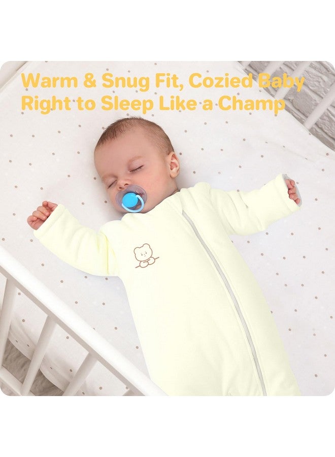 Knirose Baby Sleep Sack with Legs Winter 0-6 Months 2.5 Tog, Ultra Soft Cotton Wearable Blanket Sleeping Bag Sack Easy Diaper Changing Transitional Sleep sacks Unisex Newborn Infant Babies Toddlers Girls Boys - Image 2