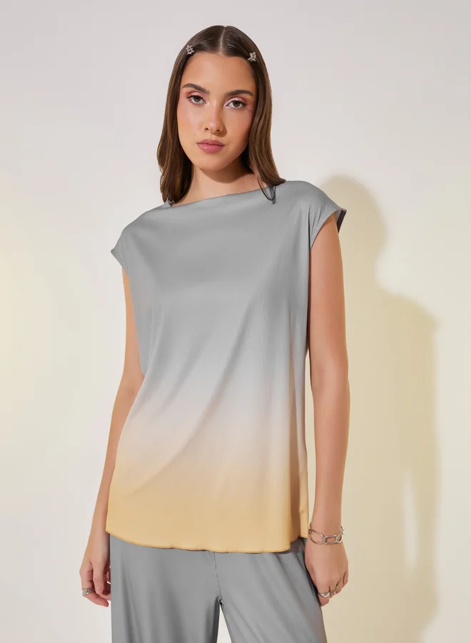 Take Two Ombre Print Sleeveless Top and Pants Co-Ords