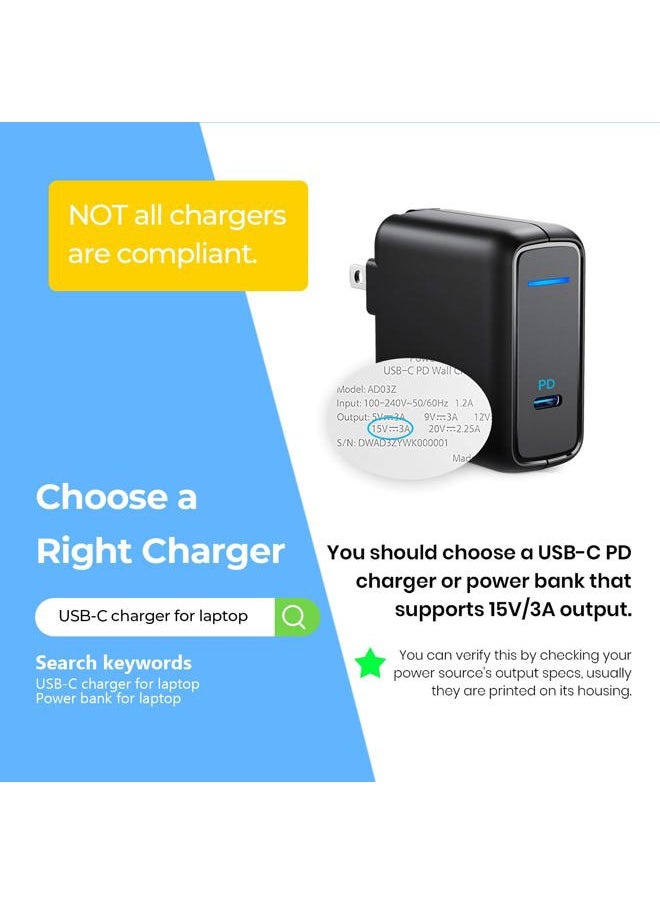 Hamkot Surface Connect to USB-C Charging Cable 15V/3A, Compatible with Microsoft Surface Pro 7/6/5/4/3, Surface Laptop 3/2/1, Surface Go, Surface Book (6FT)  - Image 4