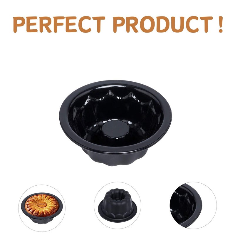 Findful 25-Pack Mini Cake Pans for Baking - 4 Inch Cake Pan Silicone Moldes para Gelatinas - Reusable Mini Bundt Cake Pans for Pumpkin Cake, Jelly, Brownies Ease of cleaning - Image 3