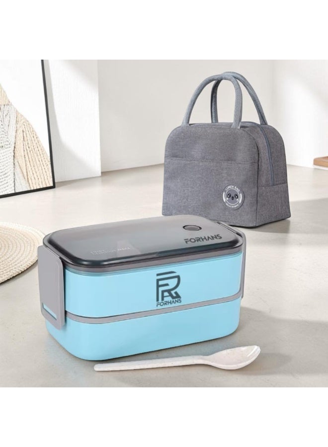 Forhans Bento Stainless Steel Lunch Box with carry beg for kids and Adults - Image 5