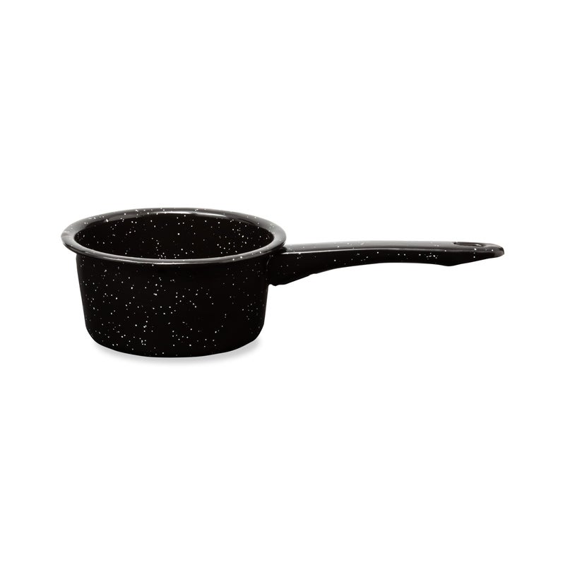 Millvado Granite 1 Quart Saucepan Naturally Nonstick Sauce Pots Speckled Enamel Cookware Small Sauce Pan for Cooking and Boiling Granite Cooking Pot for Stovetop Campfire Outdoor Stove