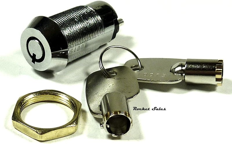 Philmore Momentary (On) Tubular Key Switch Lock Key Removable in Off Position, with 2 Keys & Nut, Keyed Different - Image 4