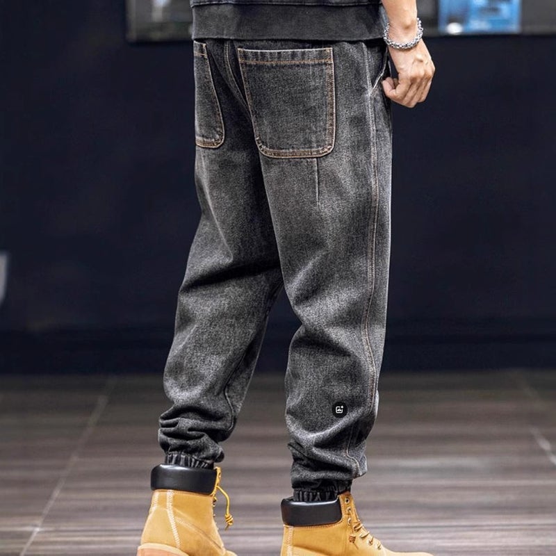 Unisex Classic Denim Jeans Loose Fit Daily Outdoor Wear - Image 5