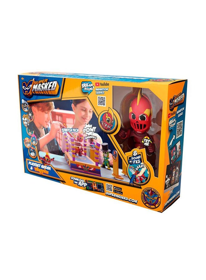 EOLO Super Masked - Training Arena - Stretch Tech Figure -  8 Exclusive Sounds - Box Play Set With  1 Exclusive Character Kohetekin - Image 1