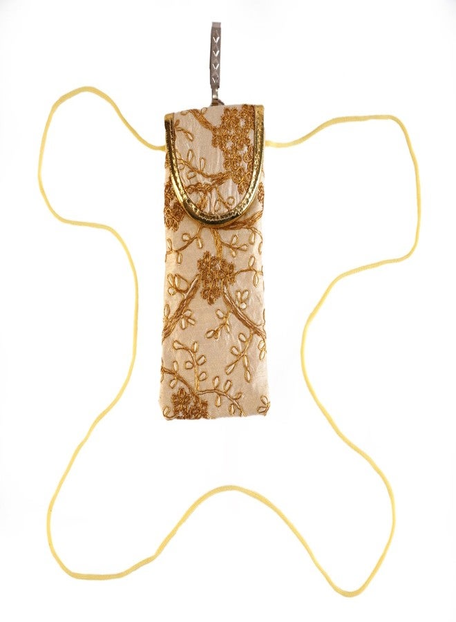 SUMERA WARQ Fancy Embroidered Mobile Pouch Cover for Women Designer Multicolor Handmade Ethnic with Sling & Clip - Image 3
