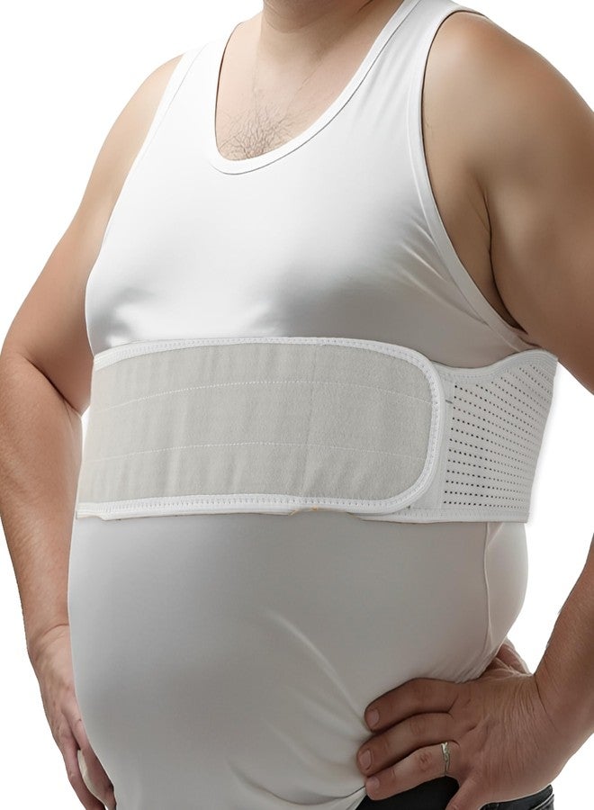 King Mills Plus Size Rib Brace for Women & Men – Extra Long Rib Compression Wrap, Large Size Cracked Ribs Support for Costochondritis Relief, Bruised, or Flared Ribs (fits 55”-60”) - Image 1