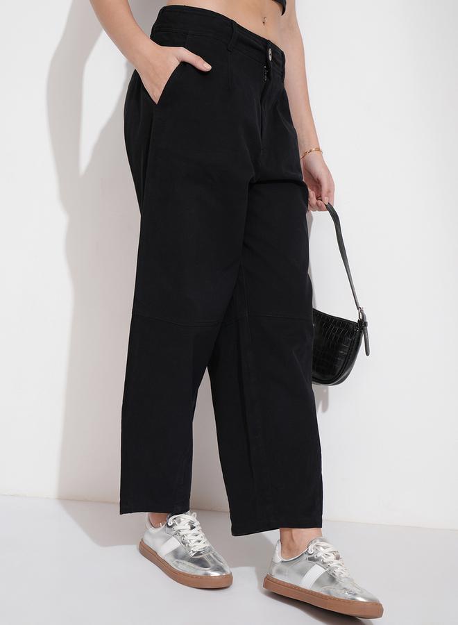 Tokyo Talkies Mid Rise Wide Leg Trousers - Image 1
