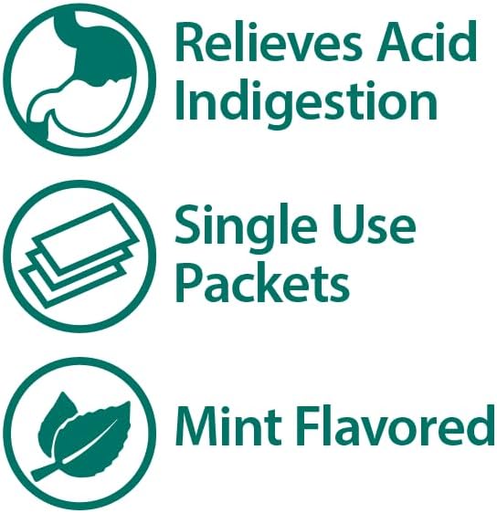 Globe 100 Chewable Mint Antacid Tablets for Acid Indigestion Heartburn and Upset Stomach  50 Packets of 2 Tablets Each 100 Count Made in The USA - Image 2