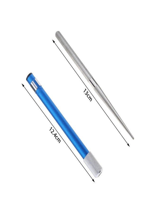 SING F LTD 2PCS Diamond Grinding Pen Portable Pocket Grinder Diamond Sharpener Telescopic Grindstone Sharpening Stone for Grinding Trimming Sawtooth - Image 4