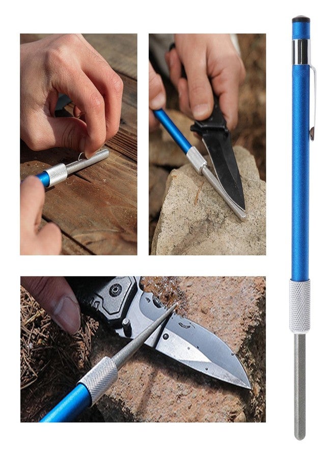 SING F LTD 2PCS Diamond Grinding Pen Portable Pocket Grinder Diamond Sharpener Telescopic Grindstone Sharpening Stone for Grinding Trimming Sawtooth - Image 3