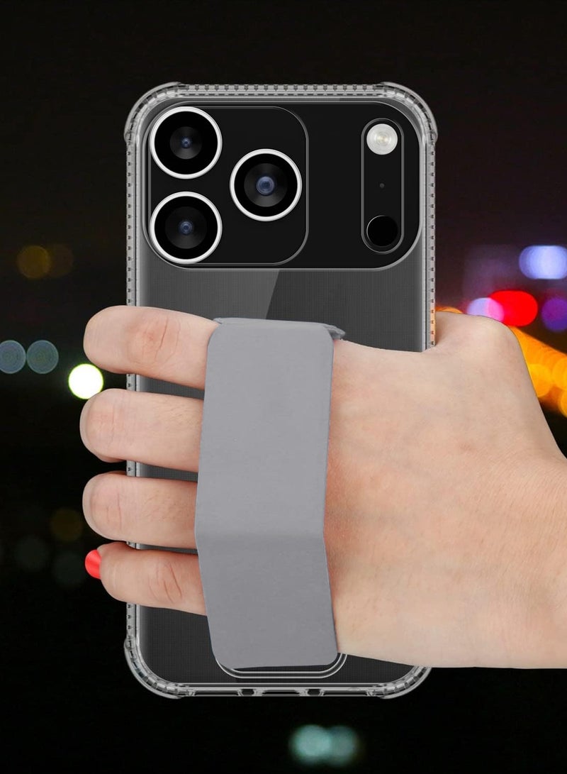 Wtech Apple iPhone 17 Pro Max 5G 2025 TPU Hand Grip Air Pillow Case Cover (MCGHTN) - Clear/Grey - Image 4